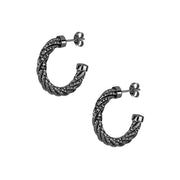 Desmos Orecchini Spring Twist Hoop in argento 00002319